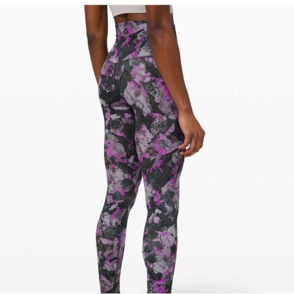 Lululemon Align Legging Floral Shift Multi Size 0 Womens Y2k Gym Yoga Print Pant - Picture 16 of 16